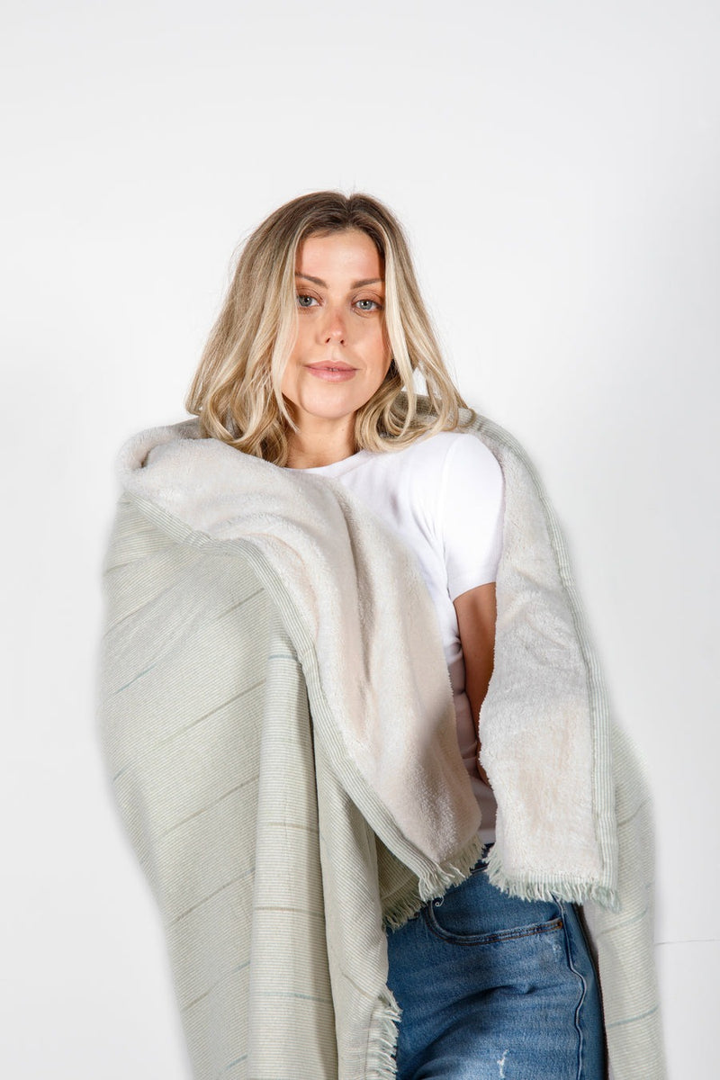 The Everest Fleece Throw | Sage