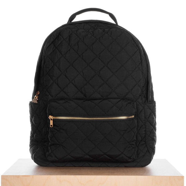 Quilted Backpack | Black