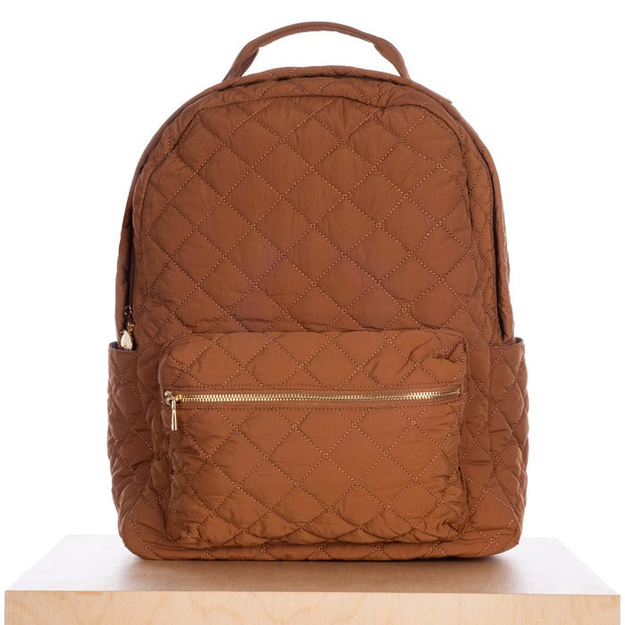 Quilted Backpack | Walnut