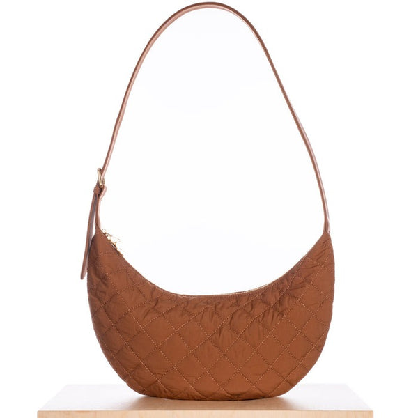 Quilted Slouchy Crossbody | Walnut