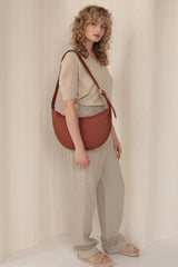 Slouchy Crossbody | Walnut Pebble