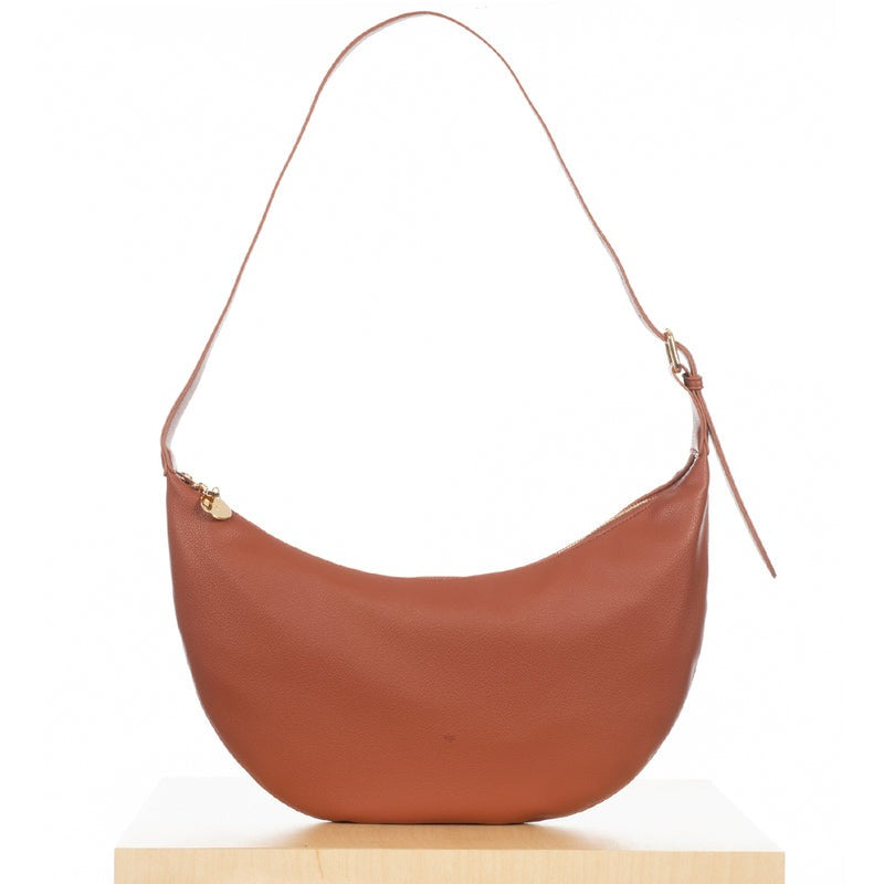 Slouchy Crossbody | Walnut Pebble