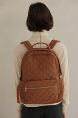 Quilted Backpack | Walnut