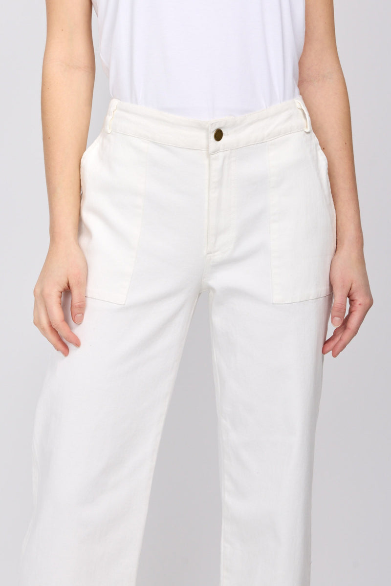 Melinda Pants | White Denim - FINAL SALE