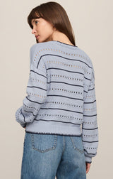 Darby Stripe Sweater | Skyline