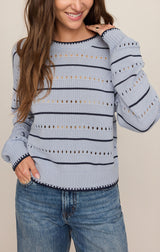 Darby Stripe Sweater | Skyline