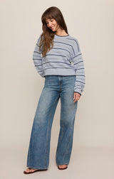 Darby Stripe Sweater | Skyline