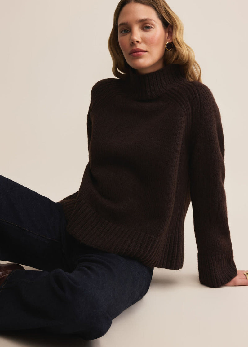 Emerge Sweater | Chocolate Cherry