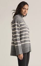 Fin Stripe Sweater | Classic Heather Grey