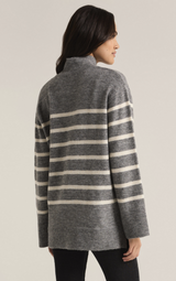 Fin Stripe Sweater | Classic Heather Grey