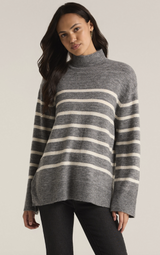 Fin Stripe Sweater | Classic Heather Grey