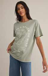 Flower Shop Boyfriend Tee | Sage Green