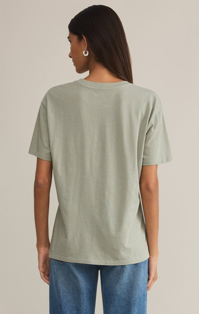 Flower Shop Boyfriend Tee | Sage Green