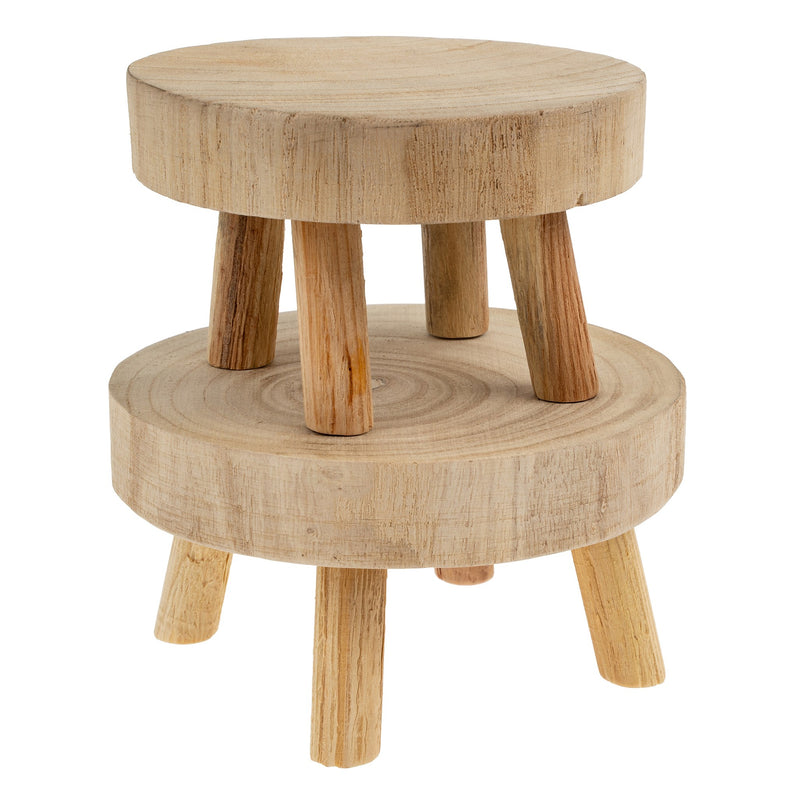 Wood Round Pedestal | Large