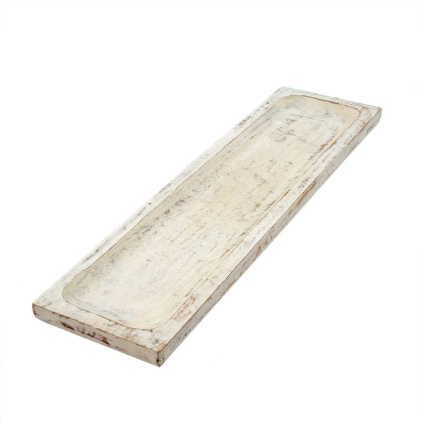 Whitewashed Wooden Tray {Pick Up Only}