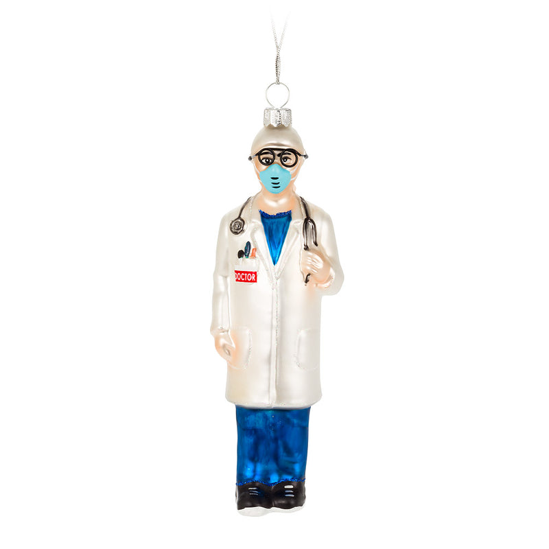 Doctor in Mask Ornament - FINAL SALE
