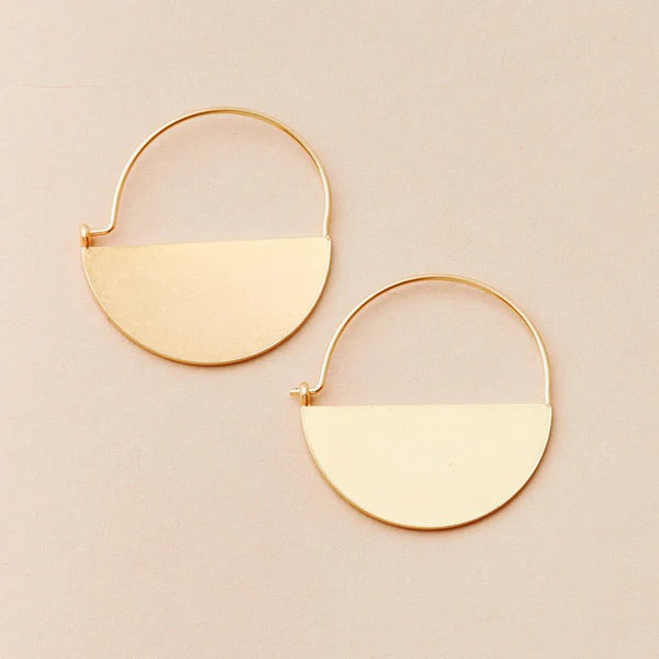 Refined Earring Collection | Lunar Hoop/Gold Vermeil
