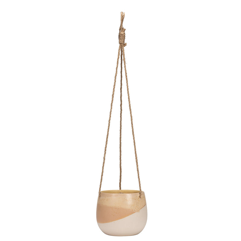 Neutral Abstract Hanging Planter | Small - FINAL SALE