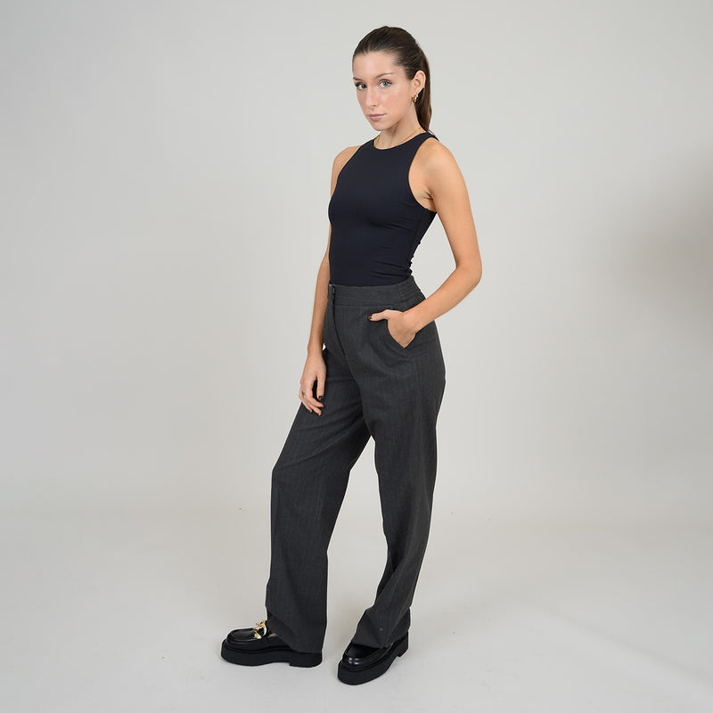 Roza Crewneck Bodysuit | Black