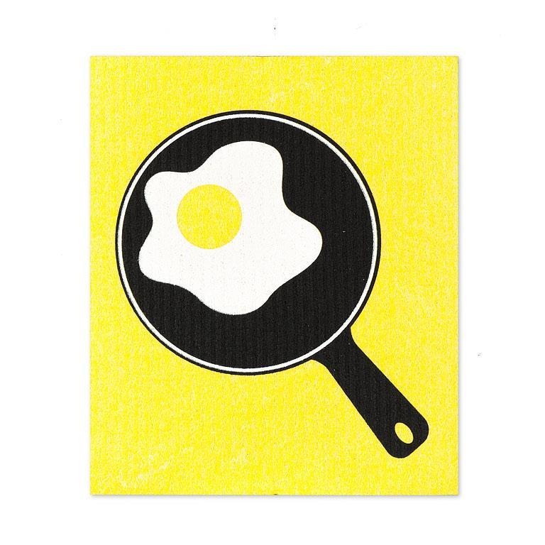 Set of 2 Swedish Dishcloths | Bacon & Eggs