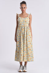 Eden Floral Maxi Dress | Yellow - FINAL SALE