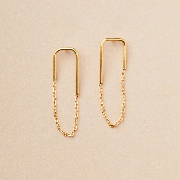 Refined Earring Collection | Filament Stud/Gold Vermeil