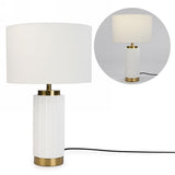 Table Lamp | White & Gold