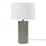 Leaves Motif Table Lamp | Khaki Green
