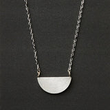 Refined Necklace Collection | Half Moon/Silver