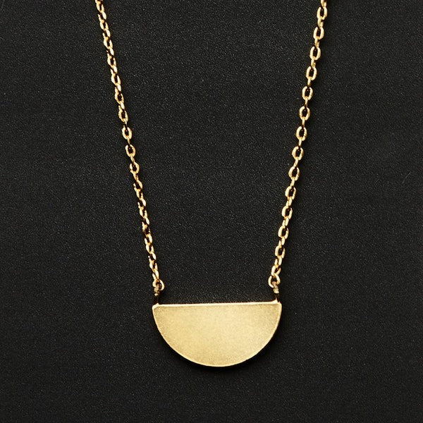 Refined Necklace Collection | Half Moon/Gold
