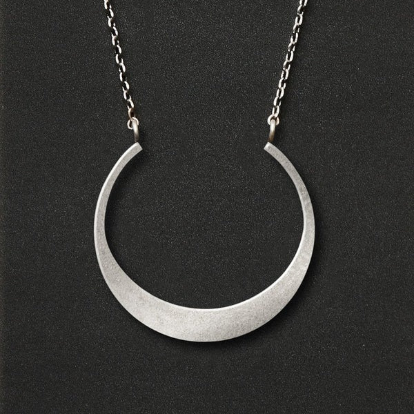Refined Necklace Collection | Crescent/Silver