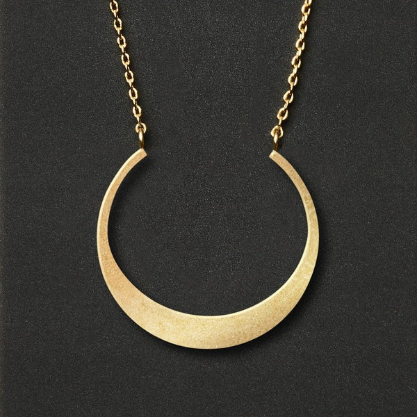 Refined Necklace Collection | Crescent/Gold
