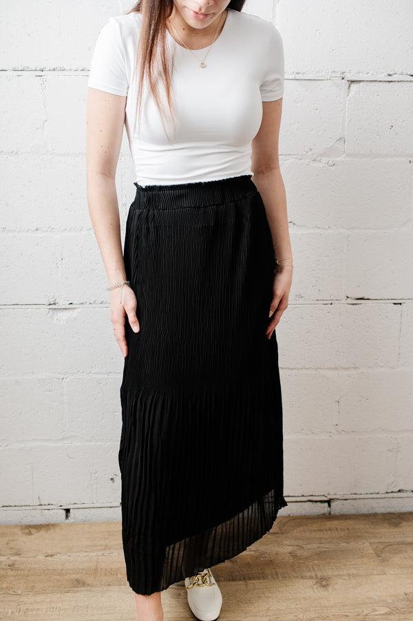 Penny Pleated Skirt | Black - FINAL SALE