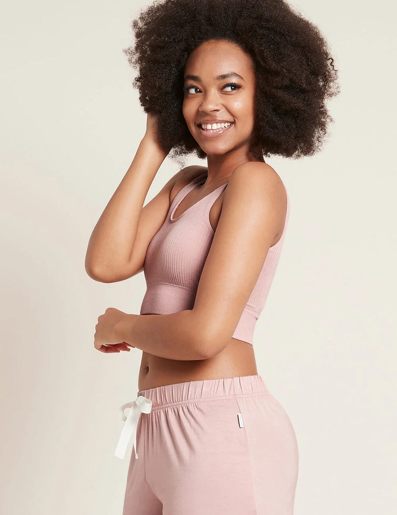 Ribbed Seamless Bra | Dusty Pink - FINAL SALE