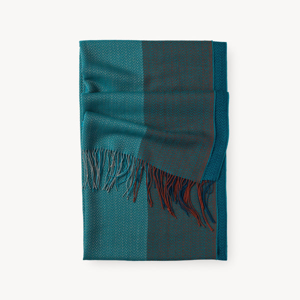 Alpaca Silk Wrap | Seascape