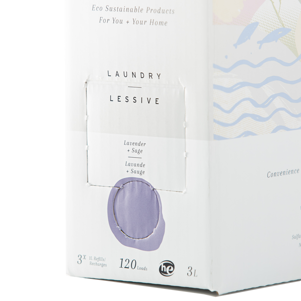 Laundry Soap | Lavender & Sage 3L Refill Box