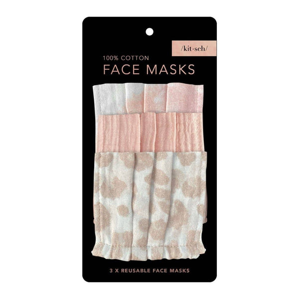 Cotton Mask 3 pc Set | Blush - FINAL SALE