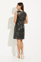 Cordelia Vegan Leather Dress | Black - FINAL SALE