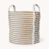 Handled Laundry Basket - White/Natural {Pick Up Only}