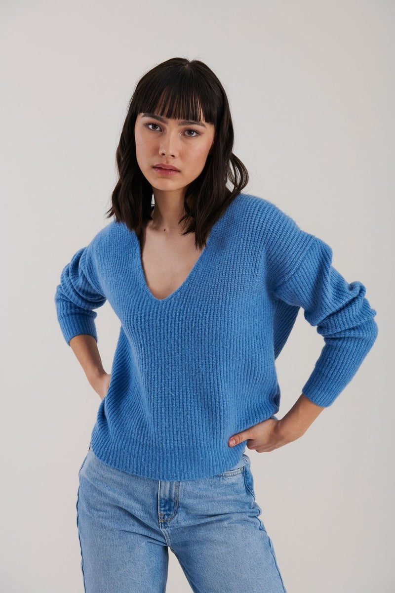 Garrett Sweater | Cornflower Blue - FINAL SALE